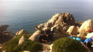 Pêche à pied du bord en Corse